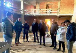 Cantiere del centro polivalente della frazione San Chiaffredo